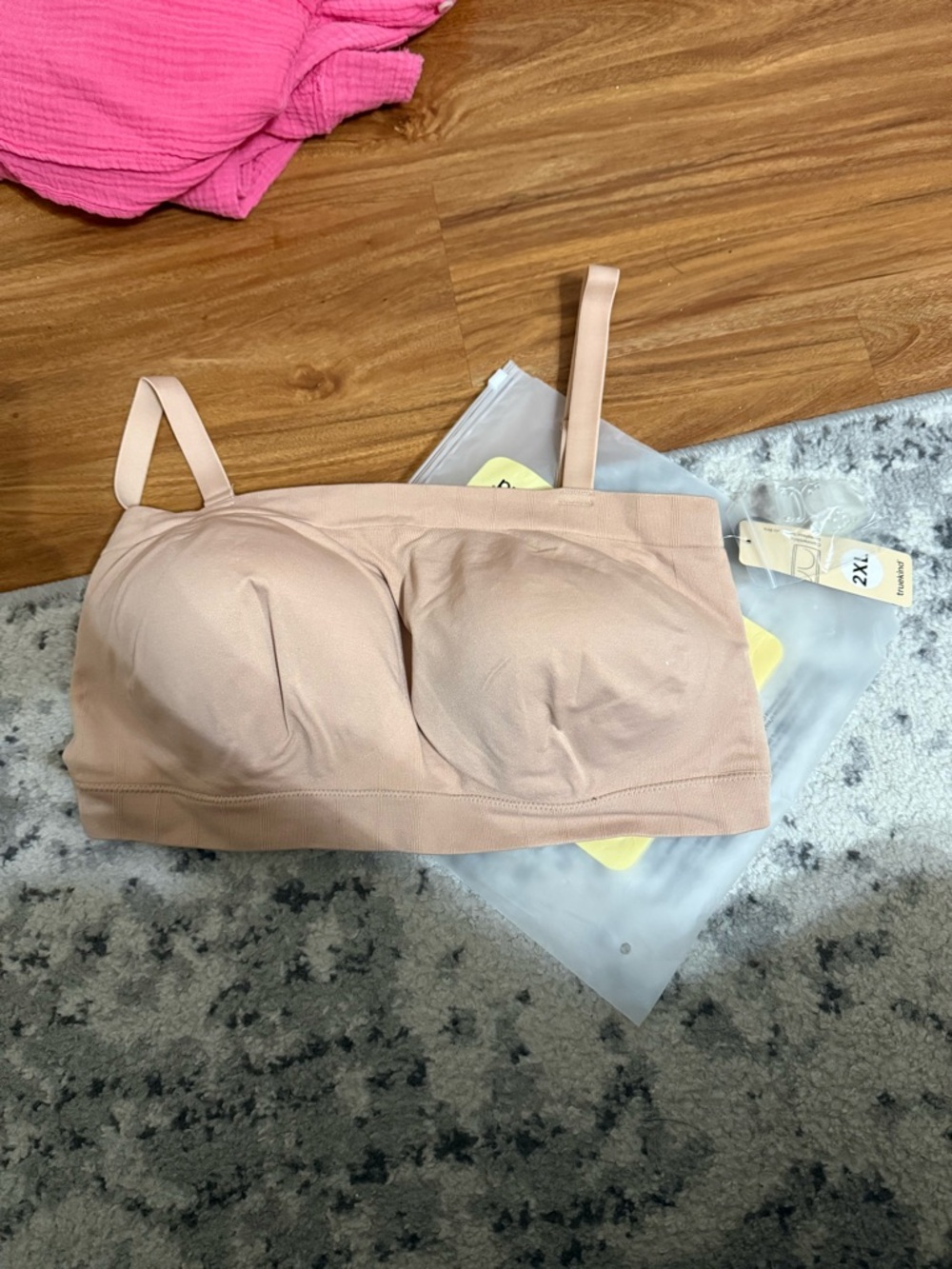 Seamless Nude Strapless Bralette with Removable Straps